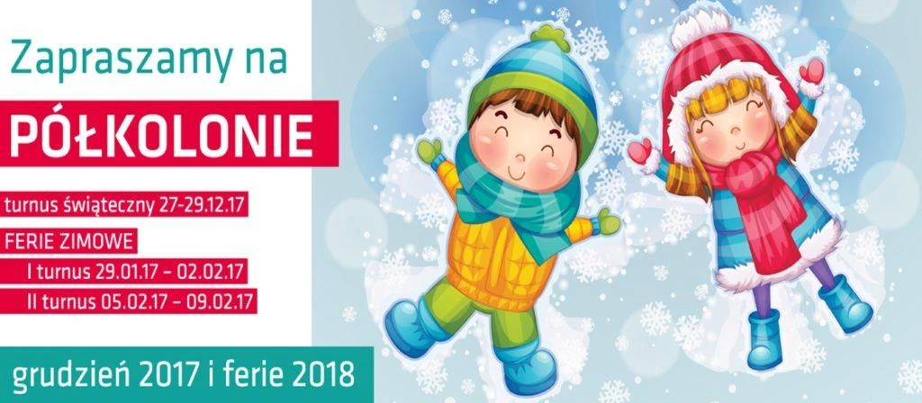 Półkolonie zimowe 2017/2018 plakat